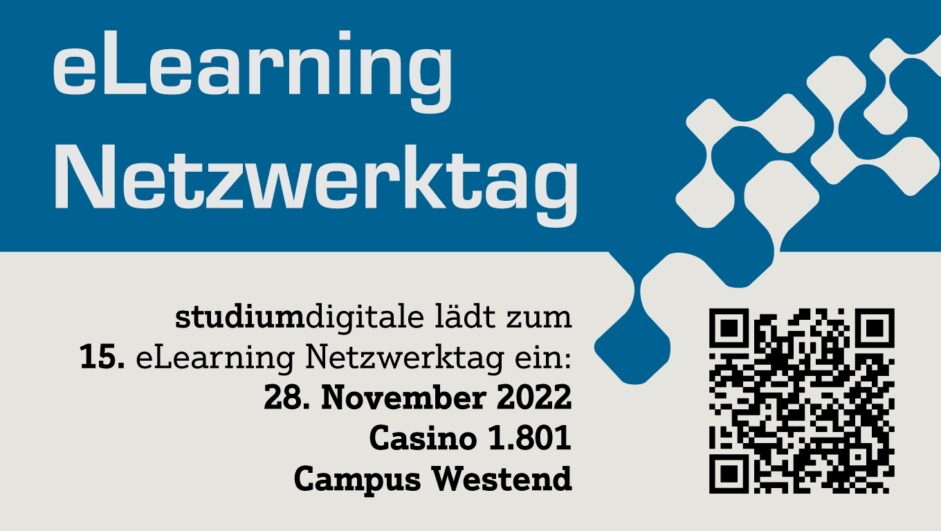 Einladung zum eLearning-Netzwerktag 2022 an der Goethe Universität-Frankfurt