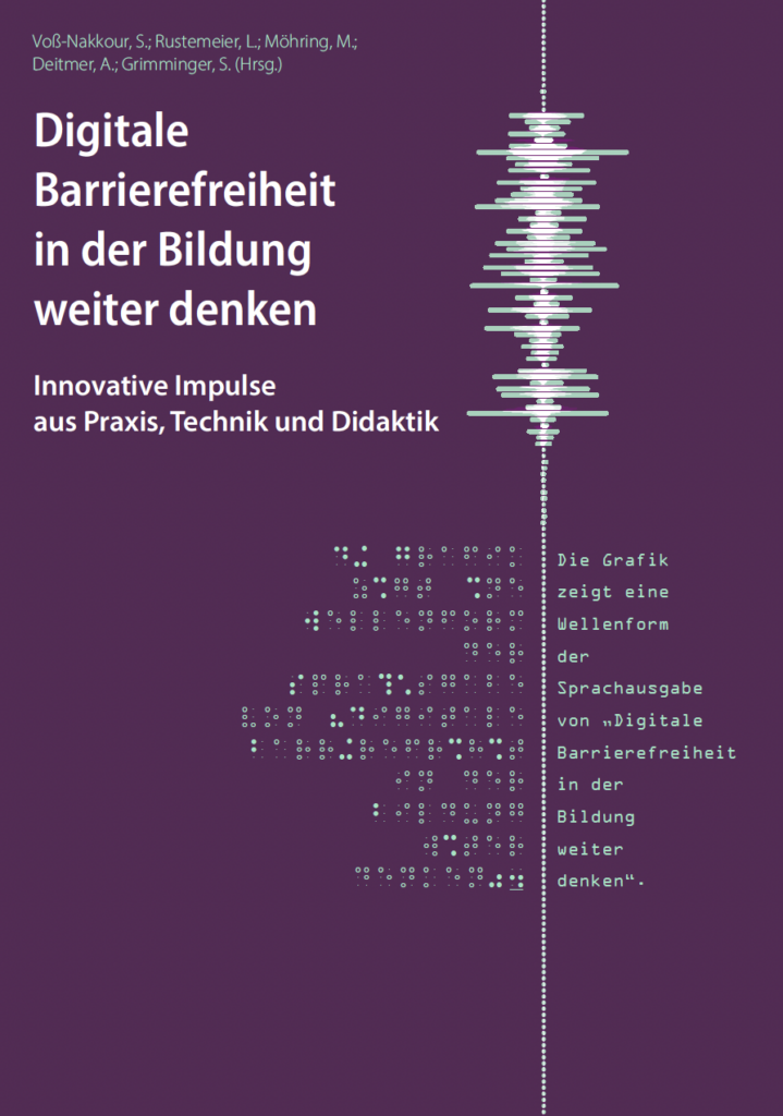 Cover des Sammelbands Digitale Barrierefreiheit in der Bildung weiterdenken.