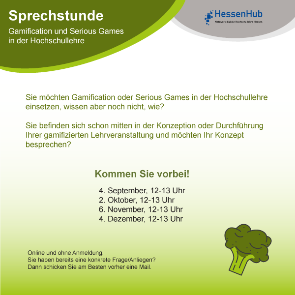 Sprechstunde Gamification und Serious Games in der Hochschullehre