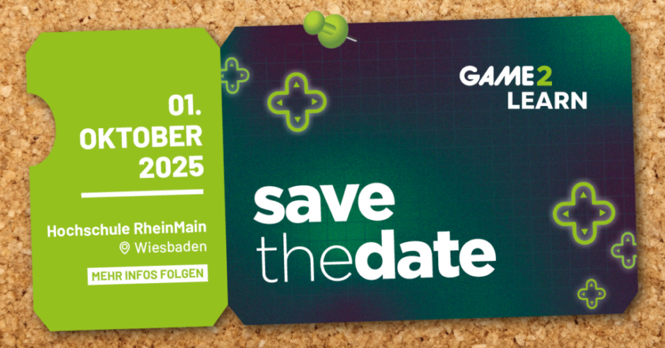 Save the Date & Call for Participation – Game2Learn-Tagung